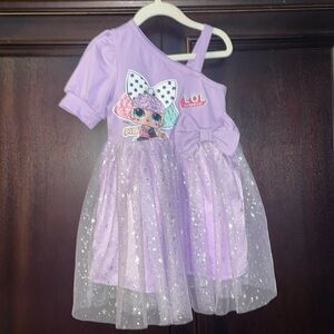 NWOT girls Pat Pat LOL one shoulder party dress